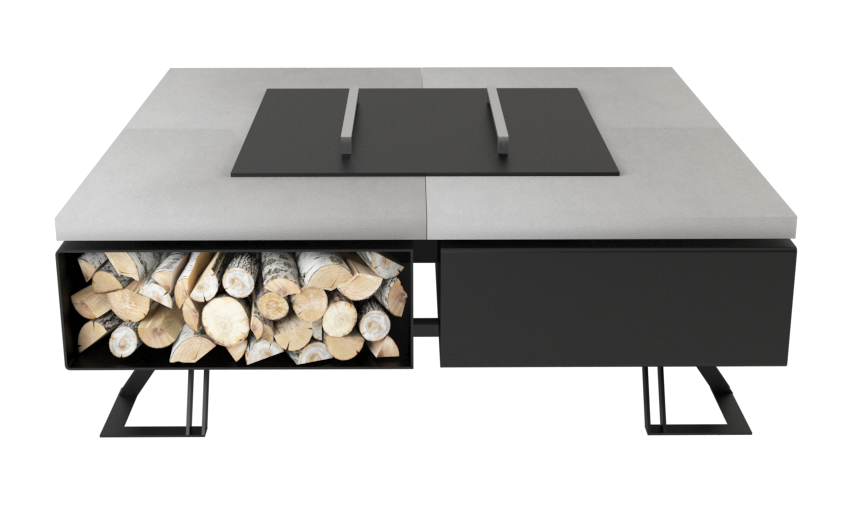 HETTA SQUARE - BLACK INOX /CONCRET - Зображення 2