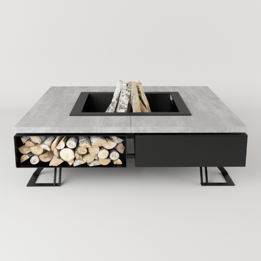 HETTA SQUARE - BLACK INOX /CONCRET - Зображення 3