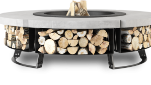 HETTA ROUND - BLACK INOX / CONCRET