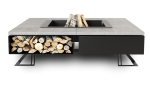 HETTA SQUARE - BLACK INOX /CONCRET