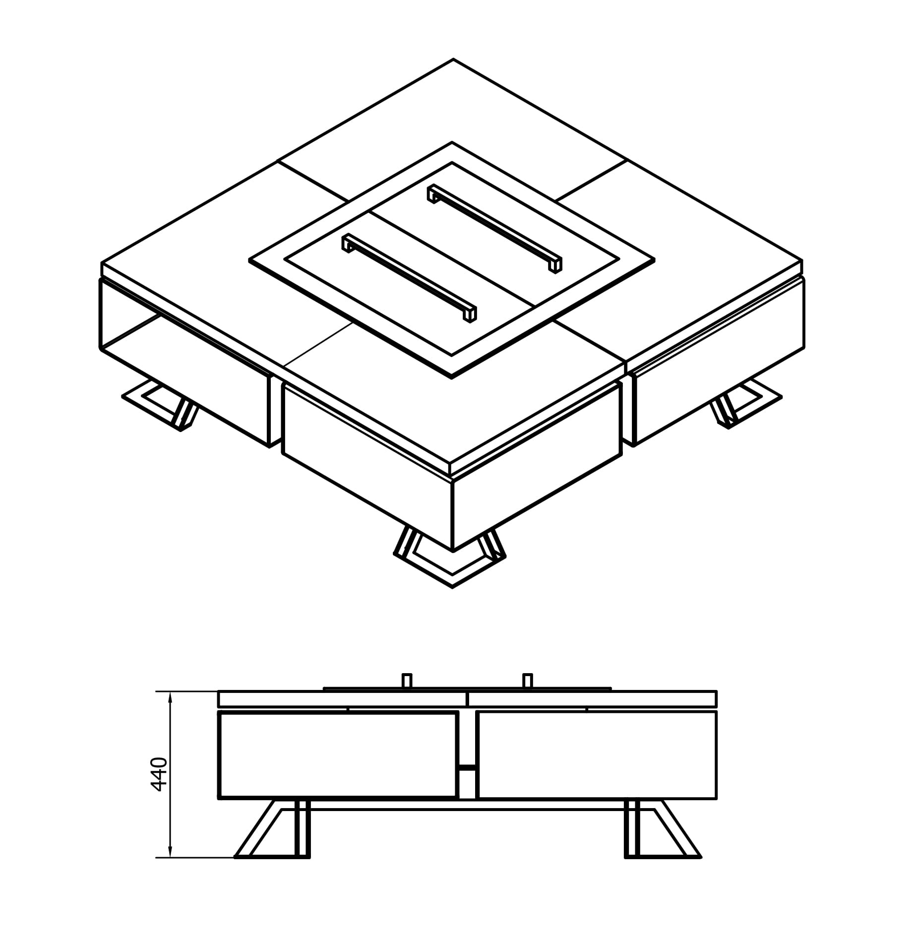 HETTA SQUARE - INOX / VISCOUNT - Зображення 3